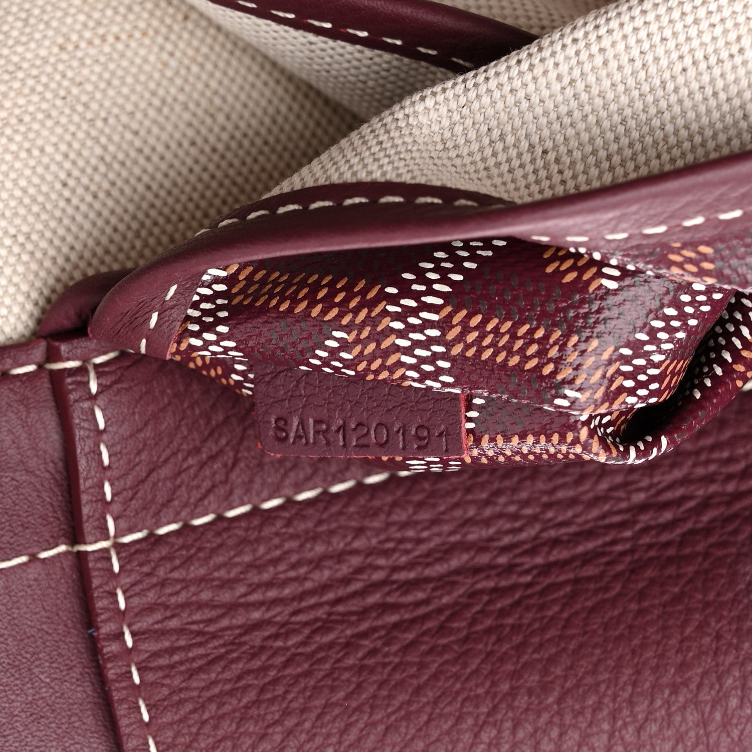 Goyard Goyardine Rouette PM Burgundy 8 of 17