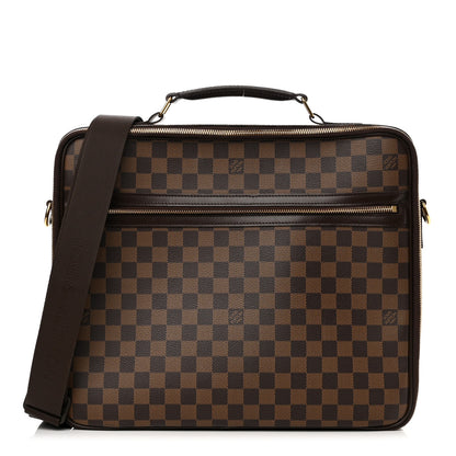 Louis Vuitton Damier Ebene Porte Ordinateur Sabana NM Computer Case 1 of 16