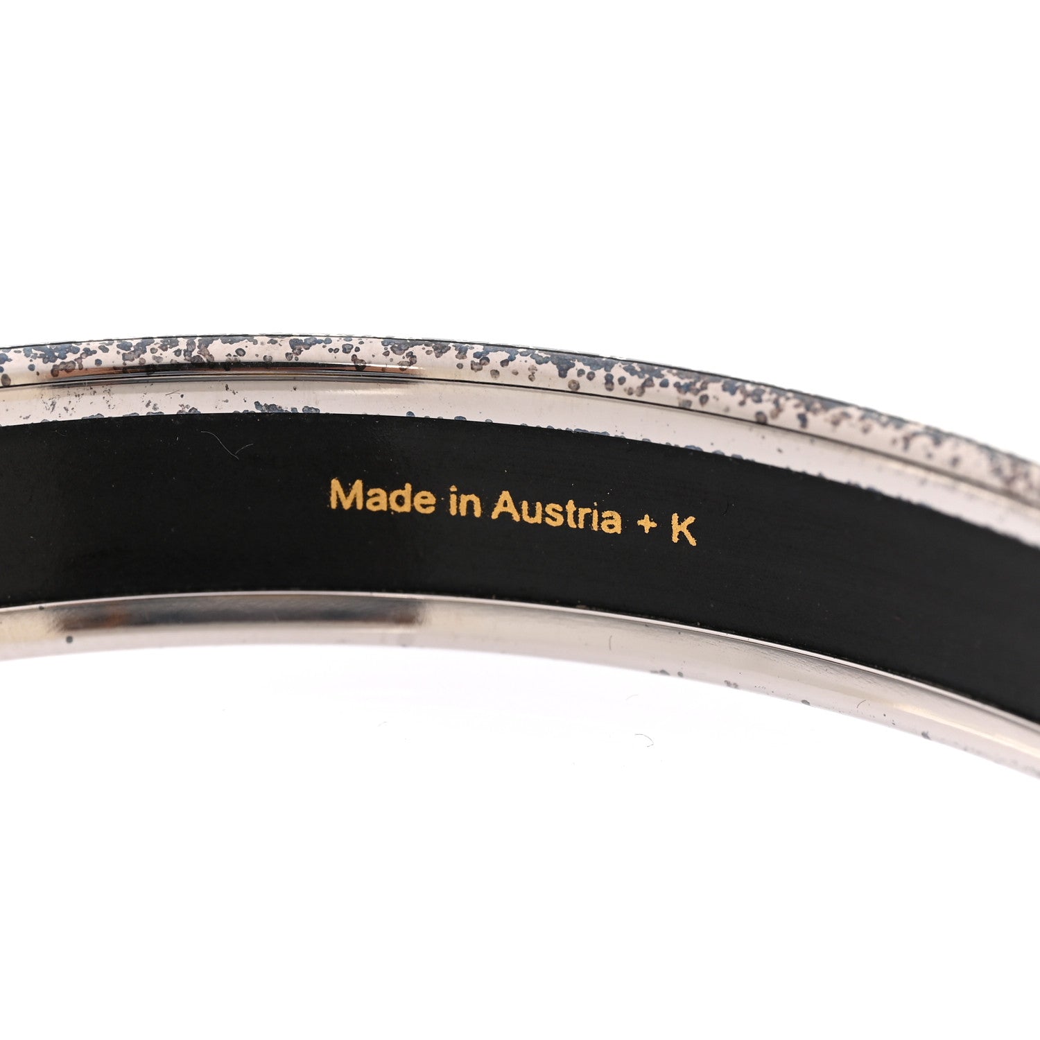 Hermes Enamel Printed Stripes Narrow Bracelet 65 4 of 5