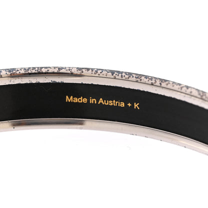 Hermes Enamel Printed Stripes Narrow Bracelet 65 4 of 5