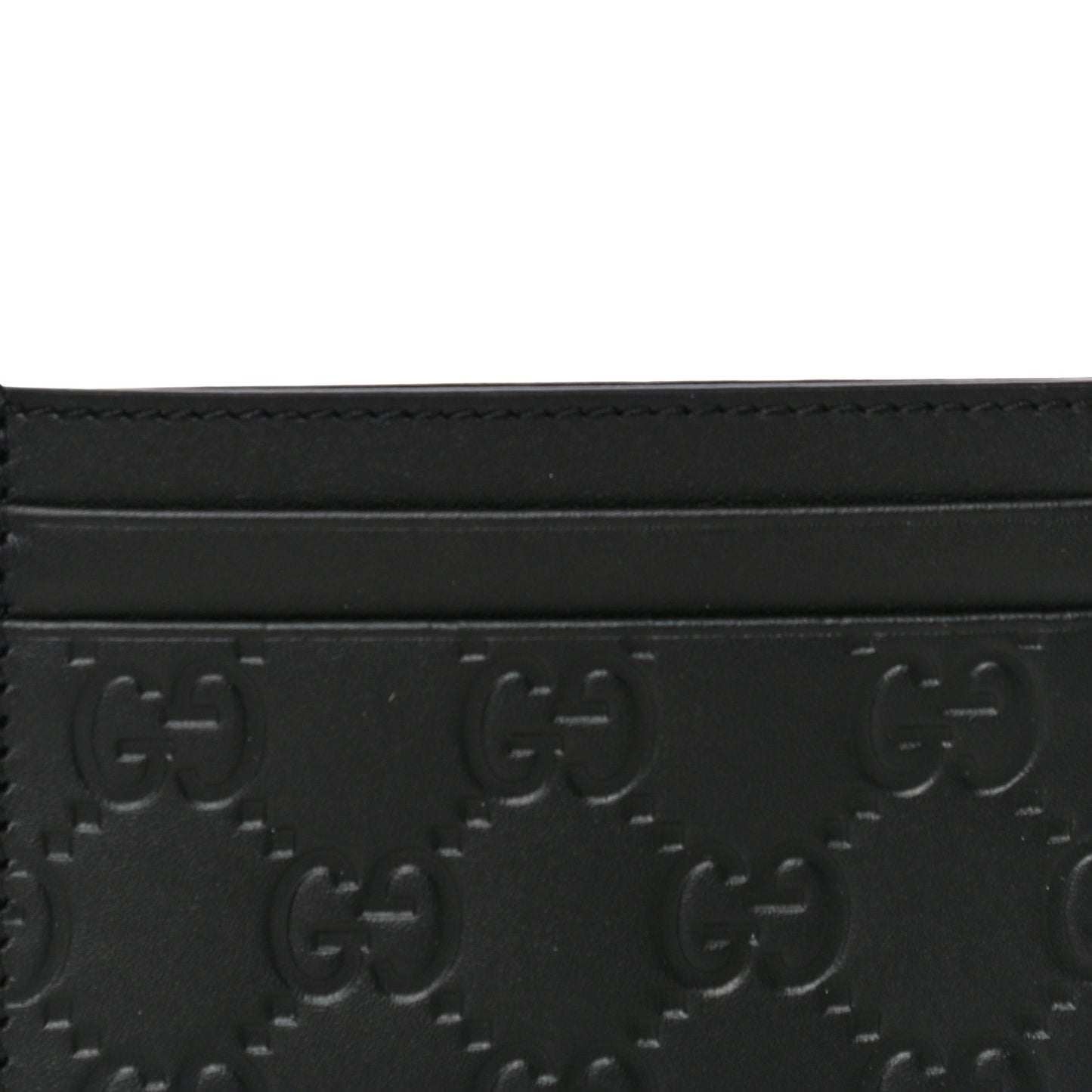 Guccissima Card Holder Black