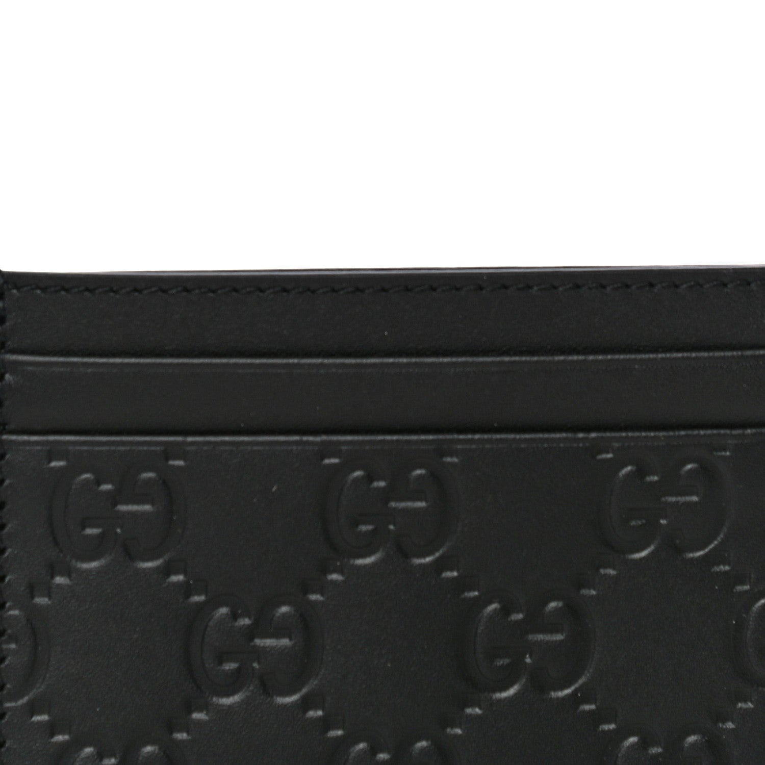 Gucci Guccissima Card Holder Black 7 of 9