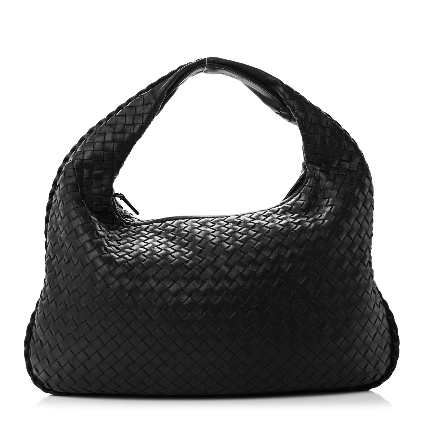 Nappa Intrecciato Medium Veneta Hobo Navy