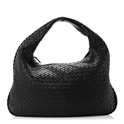 Bottega Veneta Nappa Intrecciato Medium Veneta Hobo Navy 1 of 9