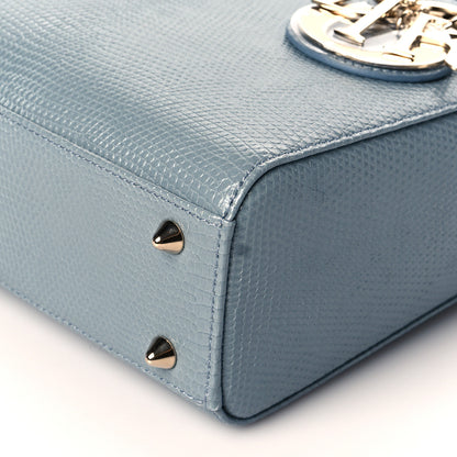 Christian Dior Lizard Small Lady Dior Cloud Blue 9 of 9