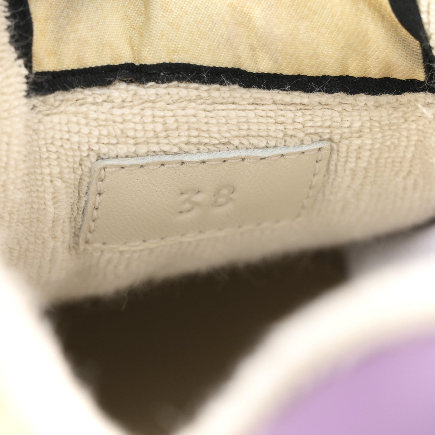 Gucci Moire Fabric Nubuck Web Womens Screener Sneakers 38 Cinnamon Dusty Milk New Lavender 9 of 10