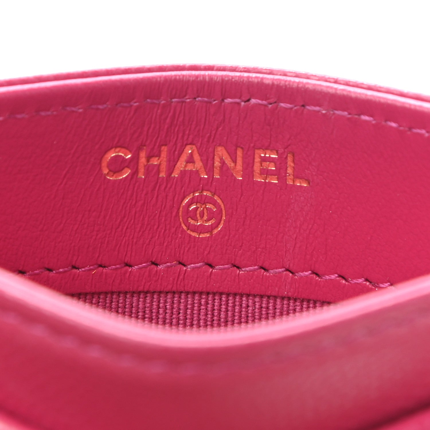 Chanel Caviar Quilted Card Holder Fuchsia 6 of 9