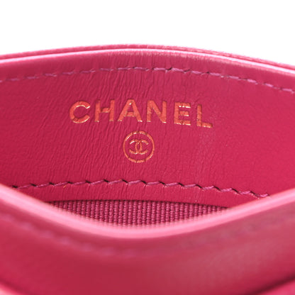 Chanel Caviar Quilted Card Holder Fuchsia 6 of 9