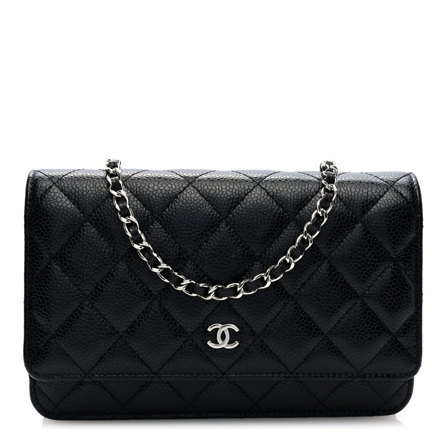 Chanel Caviar Quilted Wallet On Chain WOC Black 1 of 10