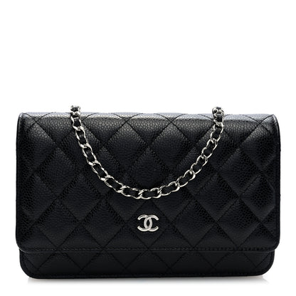 Chanel Caviar Quilted Wallet On Chain WOC Black 1 of 10