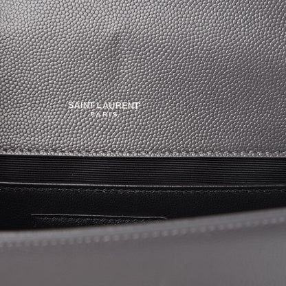 Saint Laurent Grain De Poudre Small Monogram Kate Satchel Storm 6 of 9