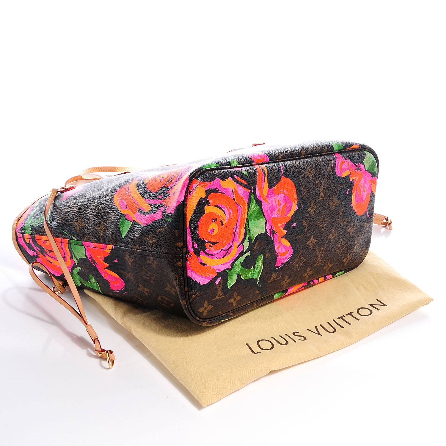 Louis Vuitton Monogram Roses Neverfull MM 4 of 7