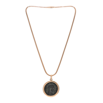 Bulgari 18K Rose Gold Monete Coin Pendant Necklace 2 of 6