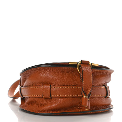 Chloe Calfskin Mini Marcie Round Crossbody Bag Tan 4 of 13