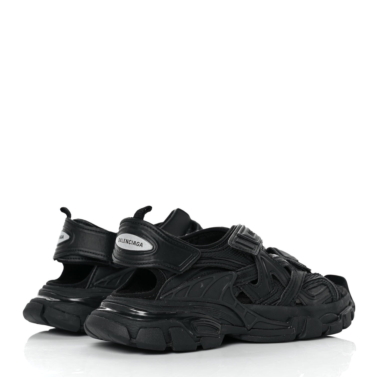 Balenciaga Neoprene Rubber Womens Track Sandals 37 Black 4 of 8