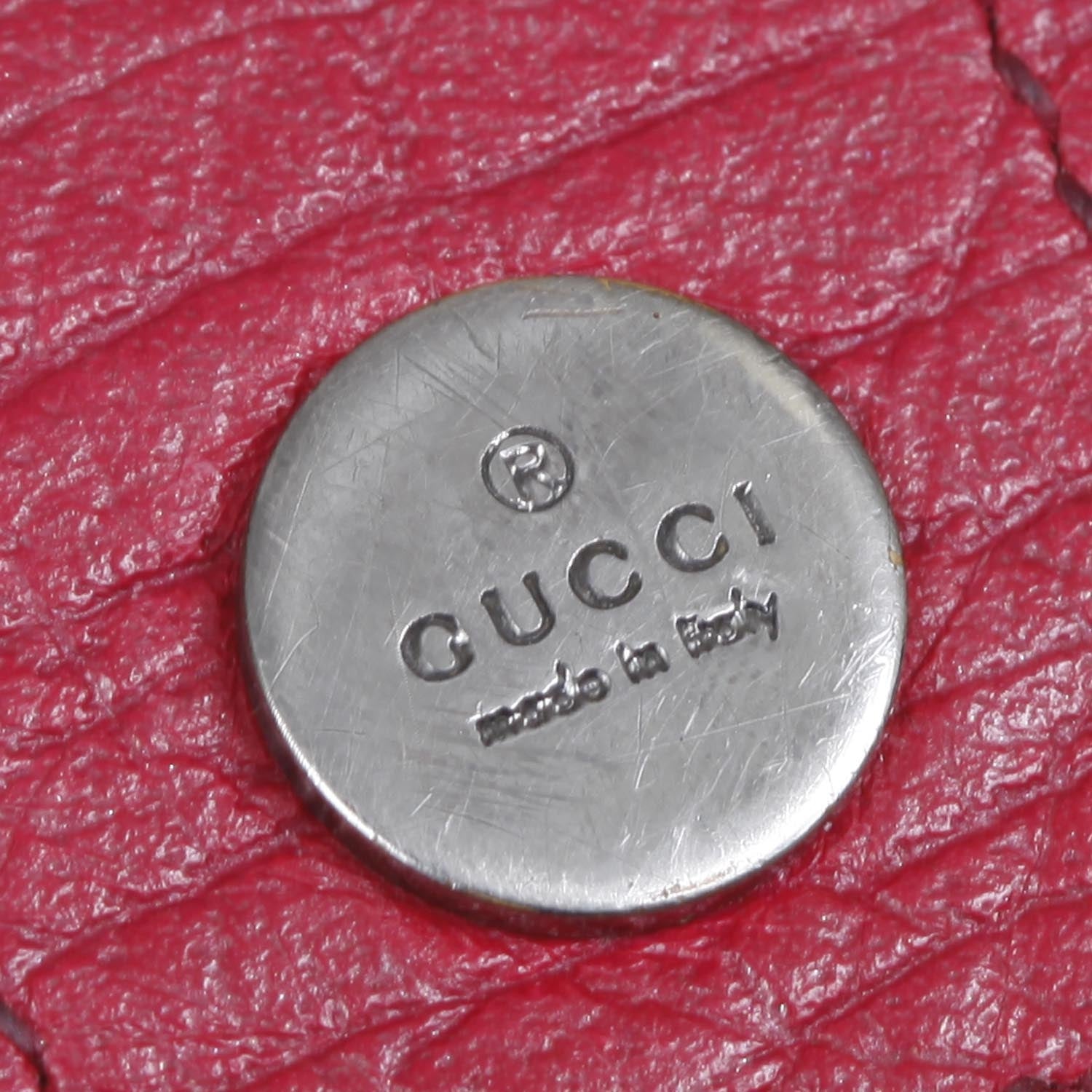 Gucci GG Plus Monogram Ladies GG Continental Wallet Red 8 of 13
