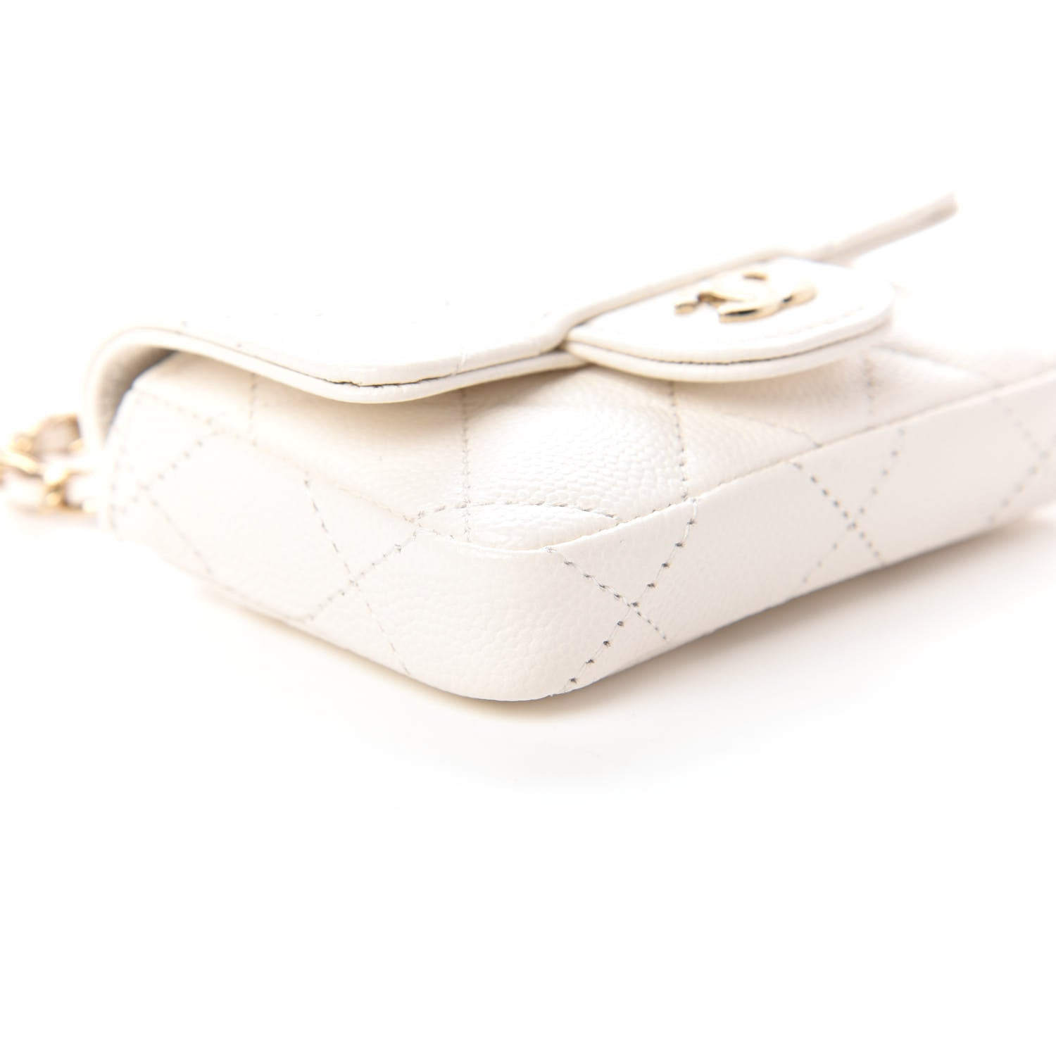 Chanel Caviar Quilted Belt Bag White 6 of 11