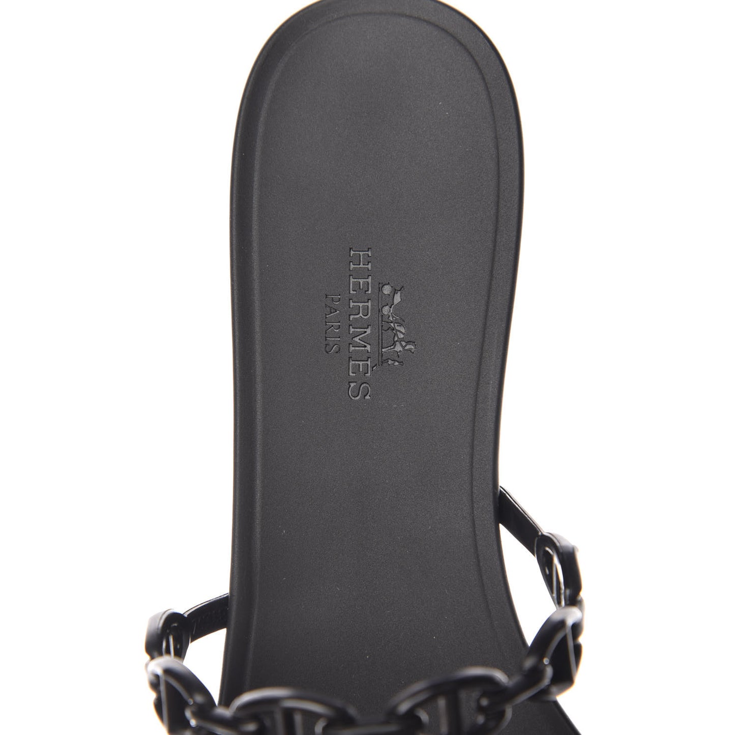 Rubber Chaine d'Ancre Rivage Sandals 39 Black
