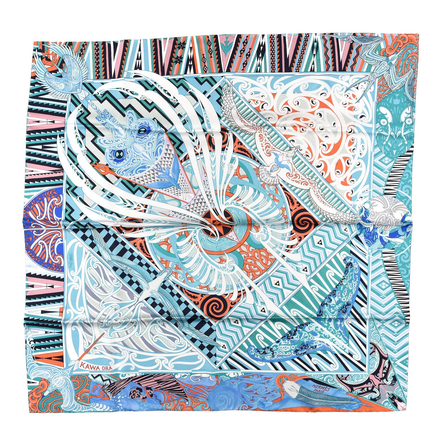 Hermes Silk Kawa Ora Scarf 90 1 of 5