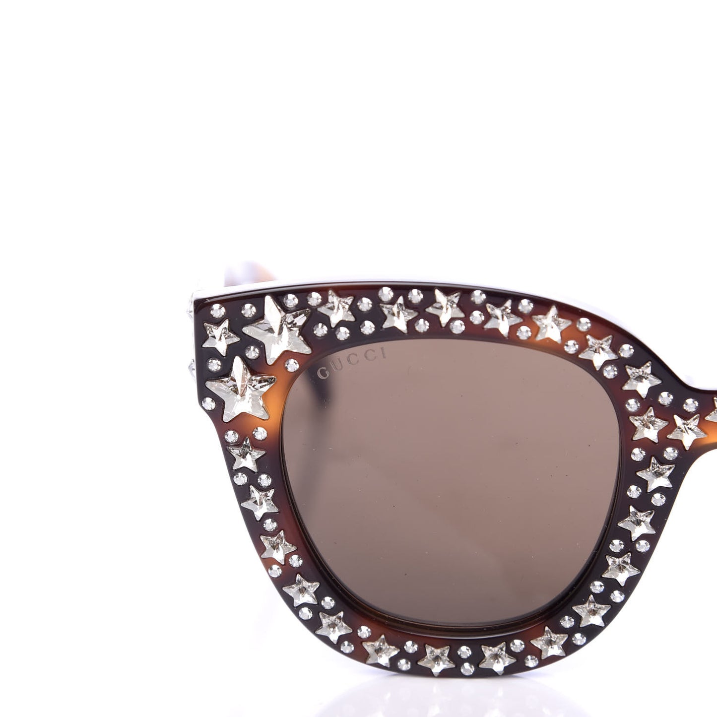 Acetate Stars Cat Eye Sunglasses GG0116S Havana