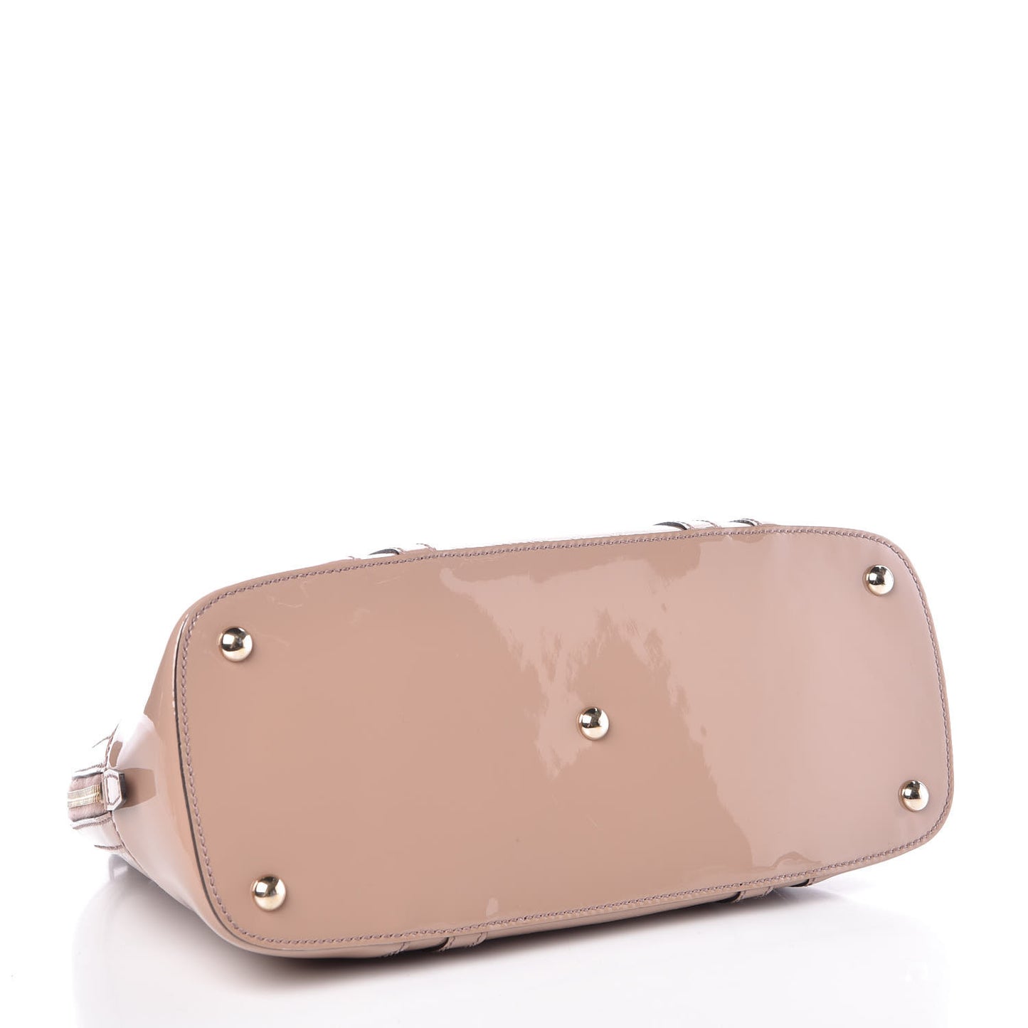 Patent Microguccissima Small Nice Top Handle Dome Bag Dark Cipria
