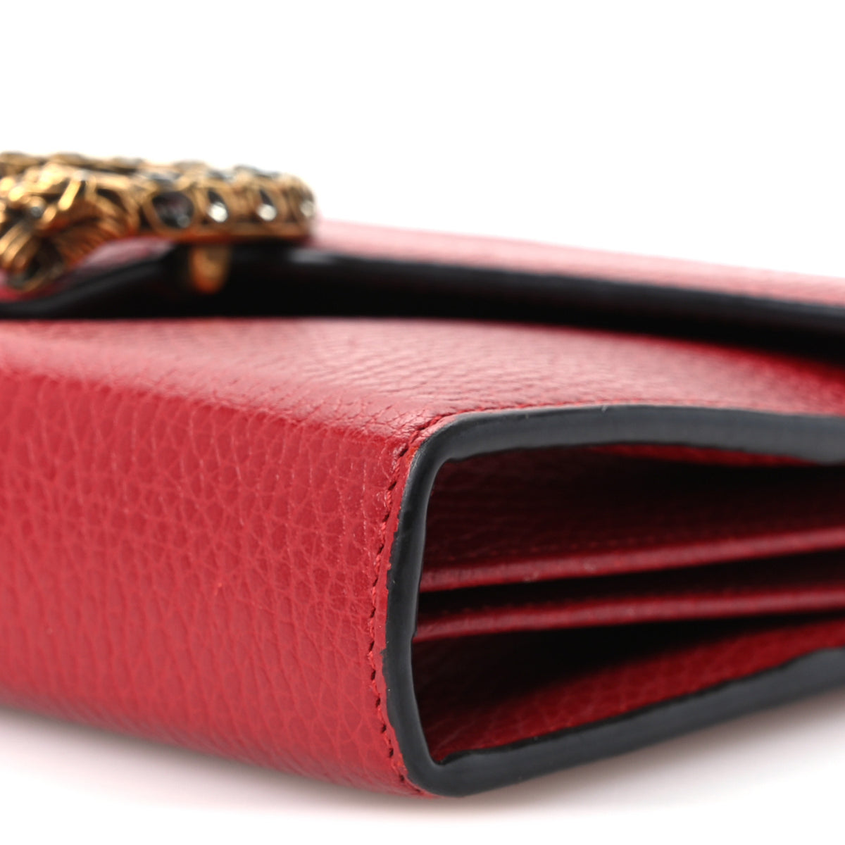 Gucci Calfskin Mini Dionysus Chain Wallet Hibiscus Red 11 of 11