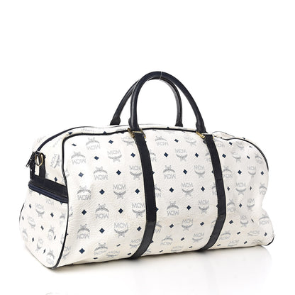 MCM Visetos Weekender Duffle Bag White 3 of 18