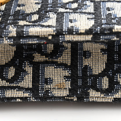 Christian Dior Oblique Saddle Chain Pouch Blue 13 of 13