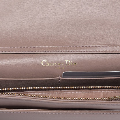 Christian Dior Lambskin Cannage Lady Dior Chain Wallet Dark Beige 6 of 11
