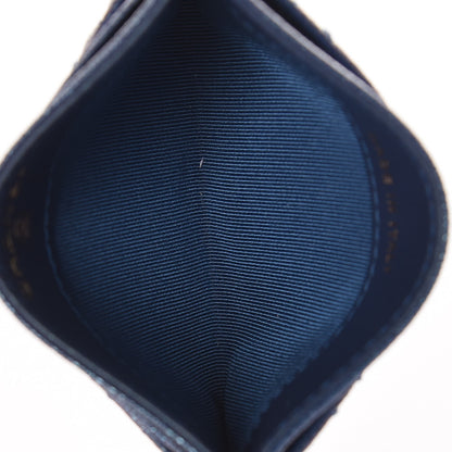 Chanel Iridescent Caviar Quilted Card Holder Blue Fonce 5 of 9