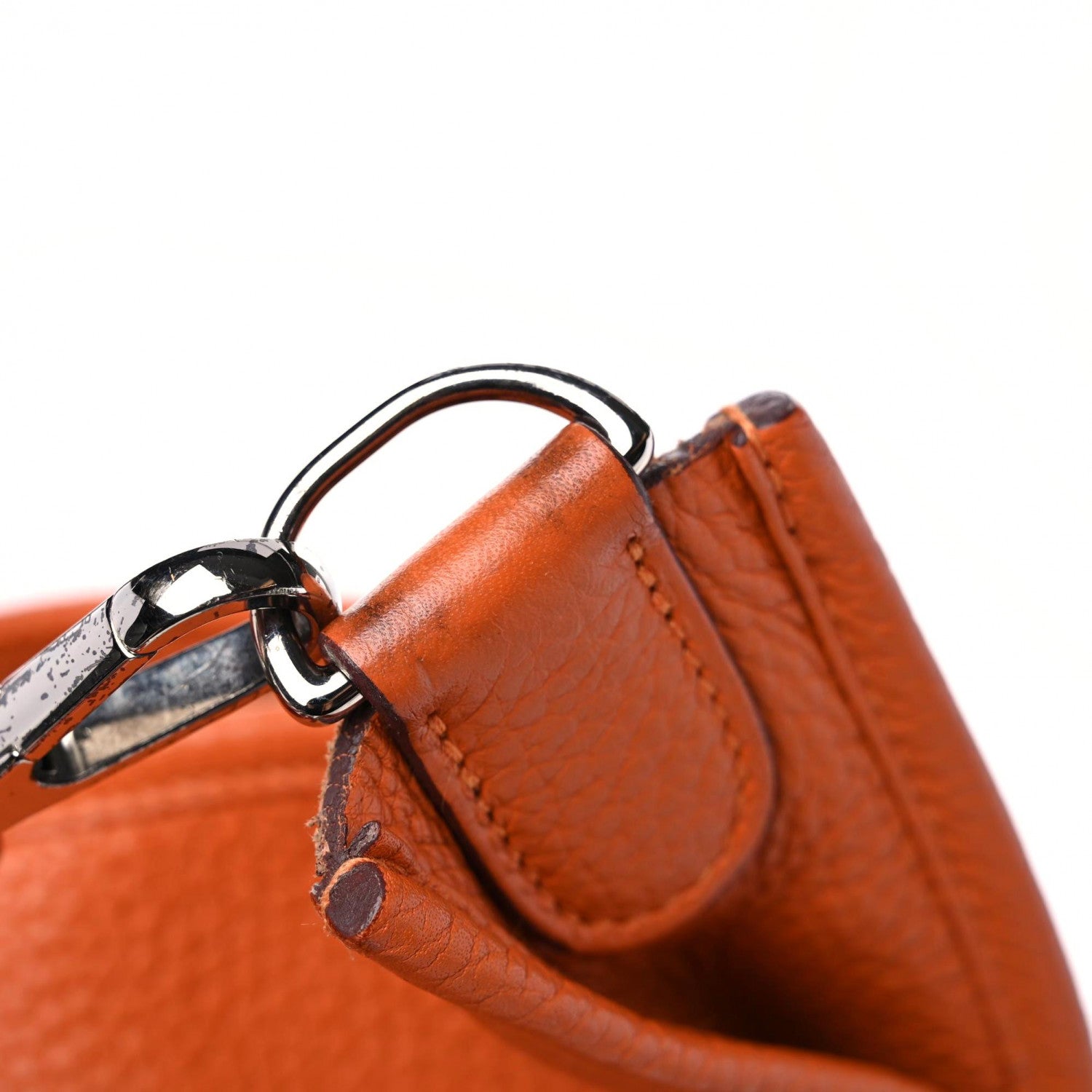 Hermes Taurillon Clemence Evelyne III GM Orange 15 of 18