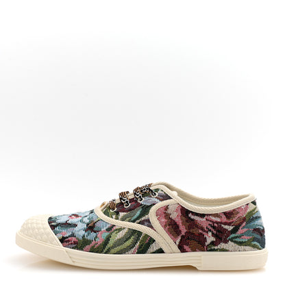 Valentino Garavani Metallic Jacquard Apres L'hiver Womens Bay By Bay Sneakers 39 Multicolor 1 of 10