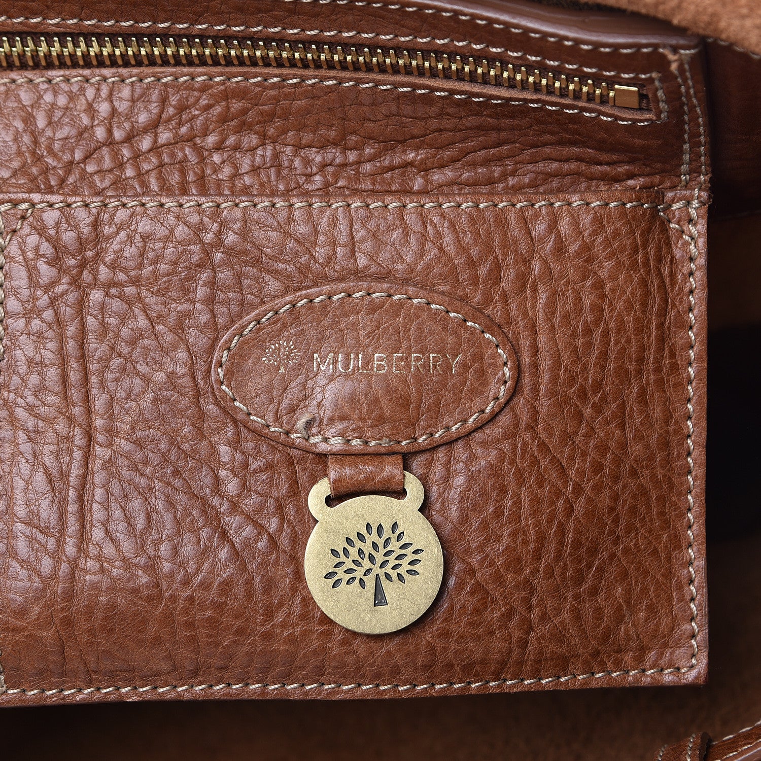 Mulberry Natural Leather Bayswater Oak 6 of 18