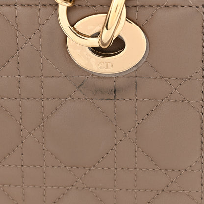 Christian Dior Lambskin Cannage Small My ABCDior Lady Dior Warm Taupe 12 of 12