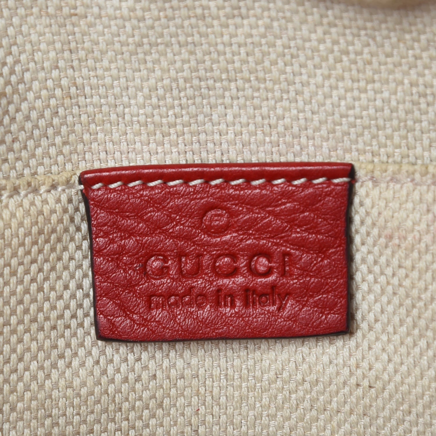 Gucci Pebbled Calfskin Small Soho Disco Bag Tabasco Red 8 of 16