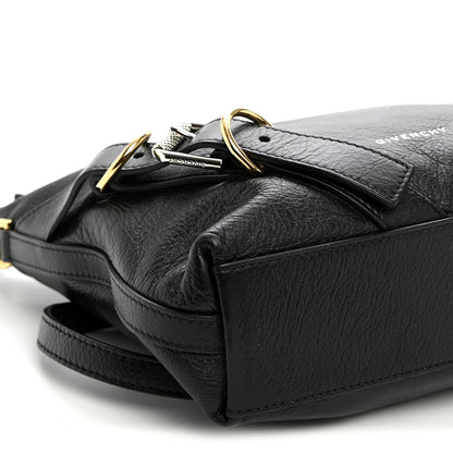 Givenchy Crinkled Calfskin Small Voyou Bag Black 9 of 11
