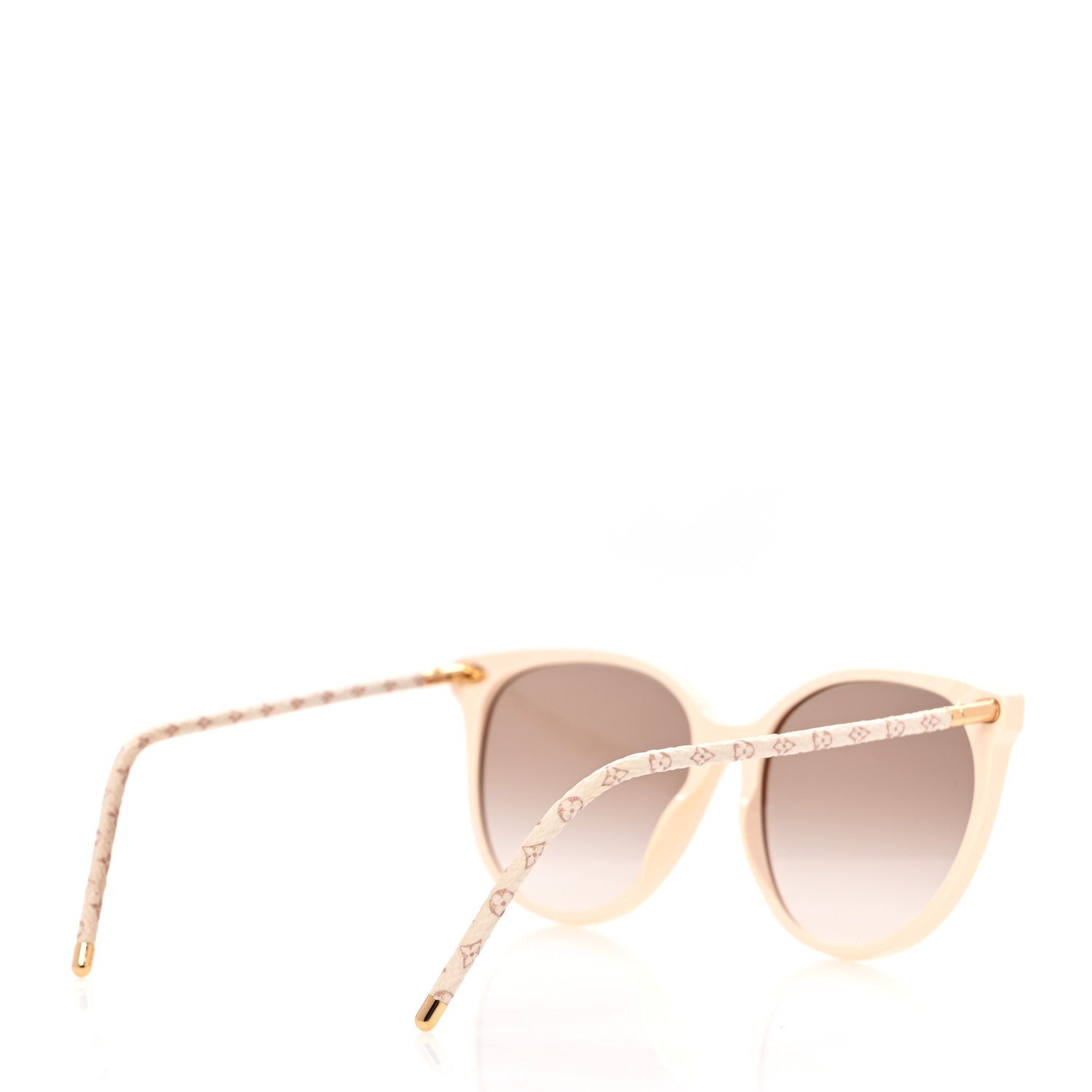 Louis Vuitton Monogram Acetate LV First Round Sunglasses Z1710W White 2 of 7