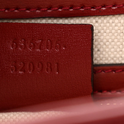Gucci Boarded Dyana Lux Calfskin Bi-Color Small Jackie 1961 Hobo Blue Agata New Cherry Red 7 of 11