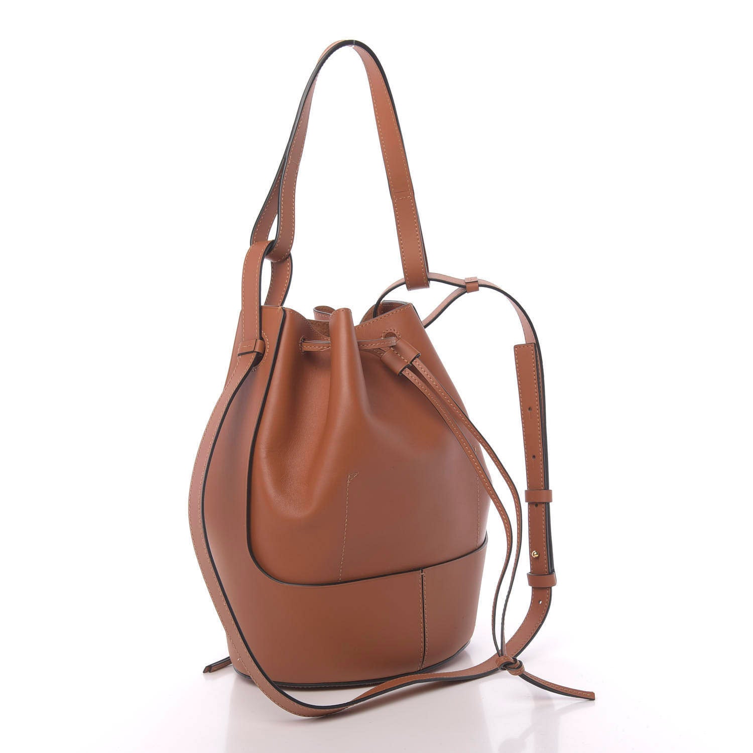 Loewe Calfskin Balloon Bucket Bag Tan 3 of 9