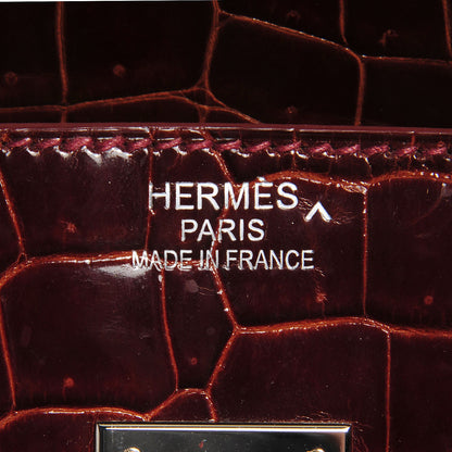 Hermes Shiny Porosus Crocodile Birkin 35 Miel 5 of 29