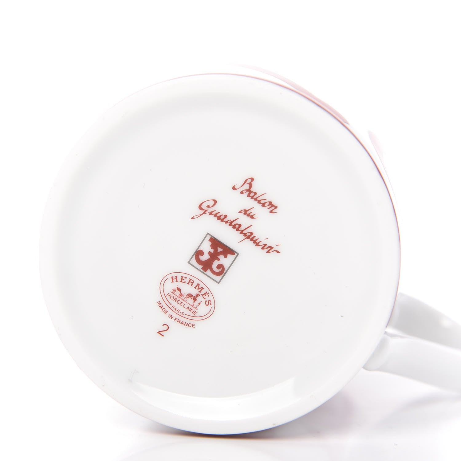 Hermes Porcelain Balcon du Guadalquivir Mug Set of 2 6 of 9