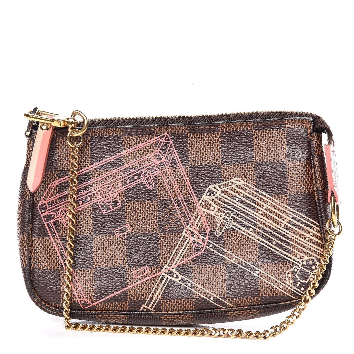 Damier Ebene 2014 Christmas Animation Mini Pochette Accessories