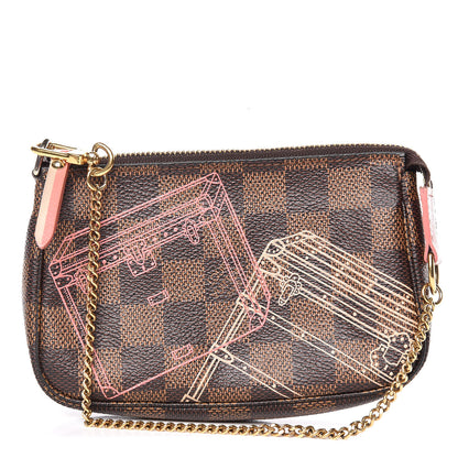 Louis Vuitton Damier Ebene 2014 Christmas Animation Mini Pochette Accessories 1 of 10