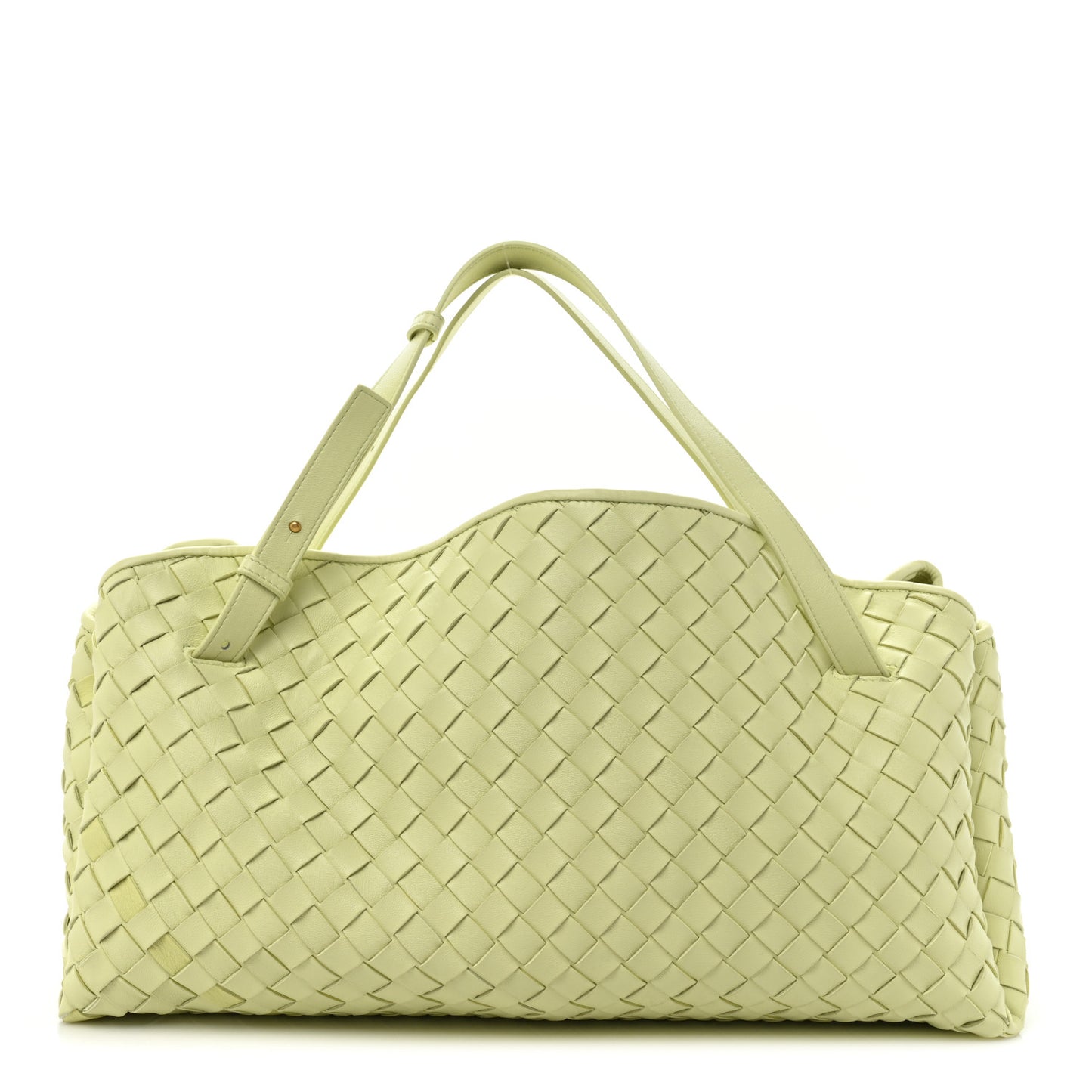 Nappa Intrecciato Tuck Lemon Washed