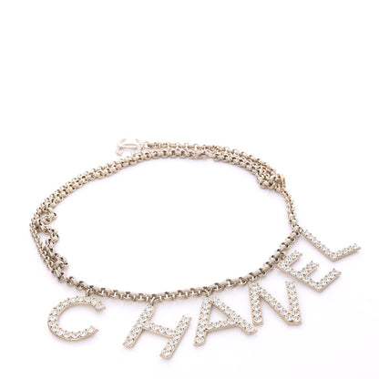 Chanel Crystal City of Lights Letter Chain Belt Gold 1 of 3