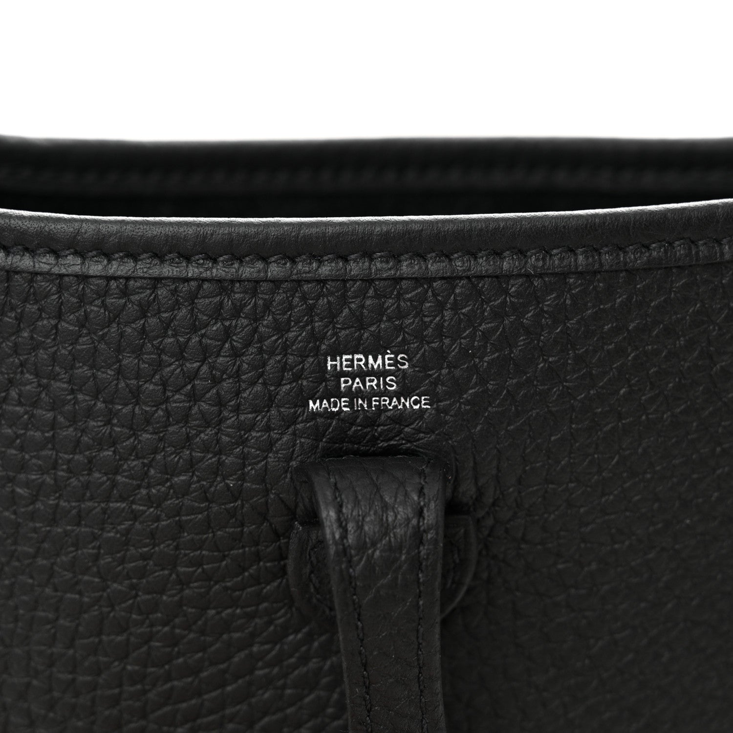 Hermes Taurillon Clemence Evelyne TPM Black 6 of 11