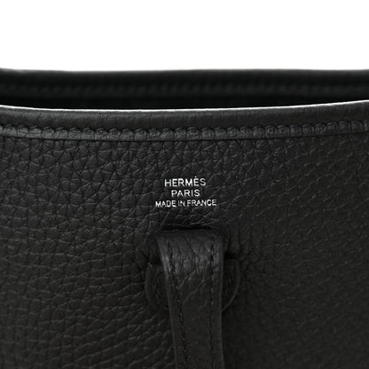 Hermes Taurillon Clemence Evelyne TPM Black 6 of 11