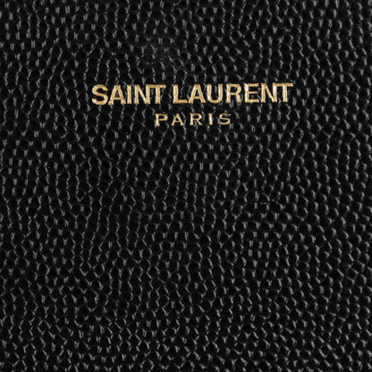 Saint Laurent AINT LAURENT Calfskin Matelasse Chevron Monogram Flap Wallet Black 7 of 11
