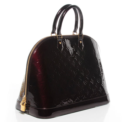 Louis Vuitton Vernis Alma GM Amarante 3 of 7