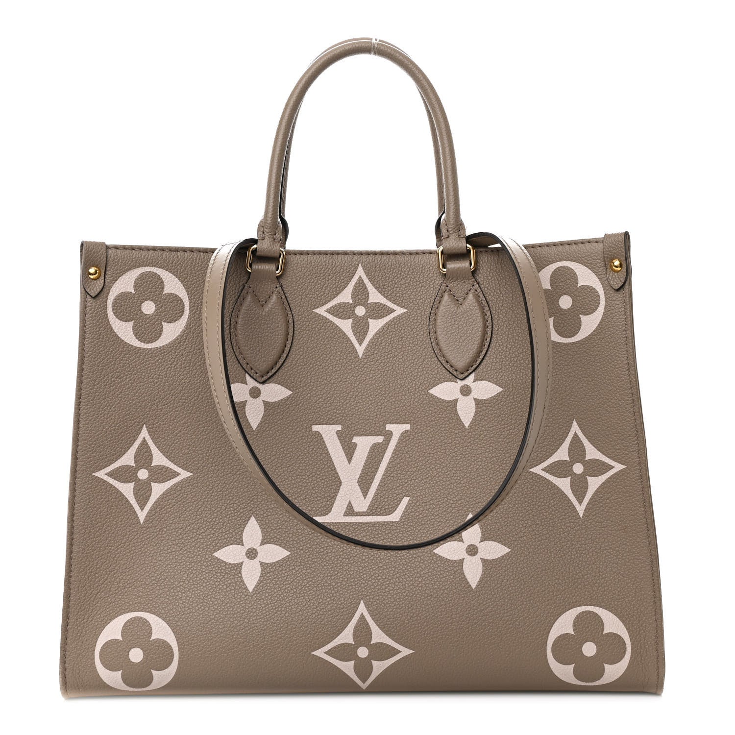 Louis Vuitton Empreinte Monogram Giant Onthego MM Tourterelle Creme 1 of 10